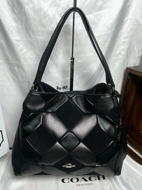 Coach Edie 31 Patchwork Quilted Leather Shoulder Bag